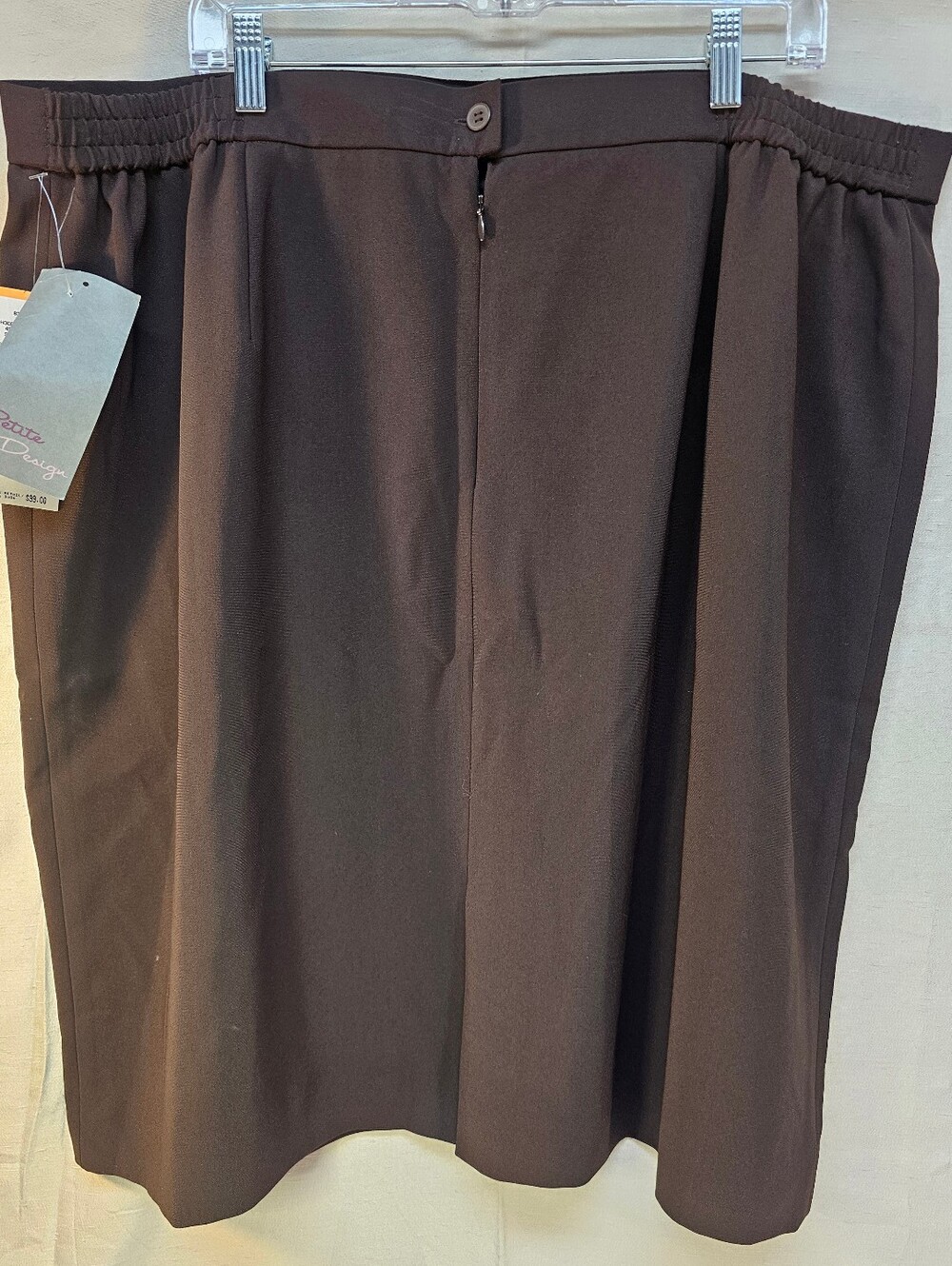 Jones New York Collection Women's Brown Classic Petite Skirt